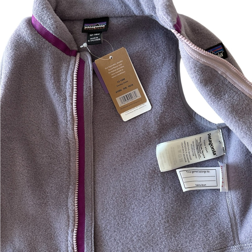 Patagonia Kids Fleece Vest NWT